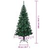 vidaXL Sapin de No&euml;l artificiel pointes iridescentes Vert 240 cm PVC