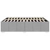 vidaXL Cadre de lit sans matelas gris clair tissu