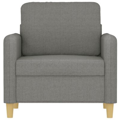 vidaXL Fauteuil Gris foncé 60 cm Tissu