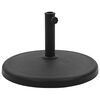 vidaXL Socle rond de parasol Polyr&eacute;sine 19 kg Noir