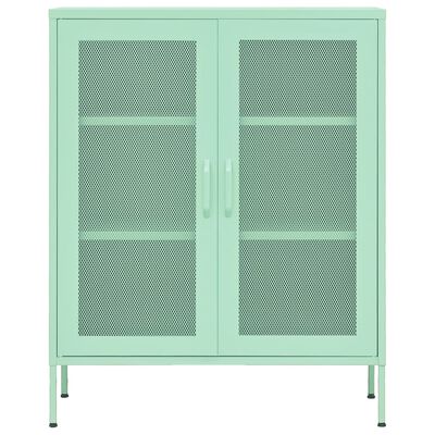 vidaXL Armoire de rangement Vert menthe 80x35x101,5 cm Acier