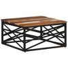 vidaXL Table basse 68x68x35 cm Bois de r&eacute;cup&eacute;ration massif