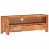 vidaXL Meuble TV 110x30x40 cm Bois d'acacia massif