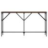 vidaXL Table console chêne marron 140x23x75 cm bois d'ingénierie