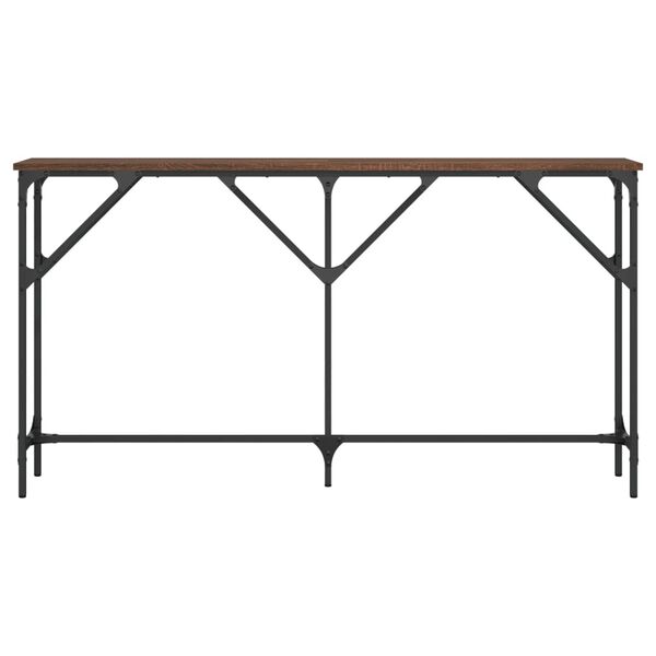 vidaXL Table console chêne marron 140x23x75 cm bois d'ingénierie