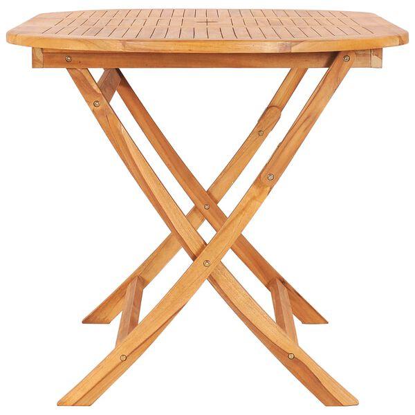 vidaXL Table pliable de jardin 160x80x75 cm Bois de teck solide