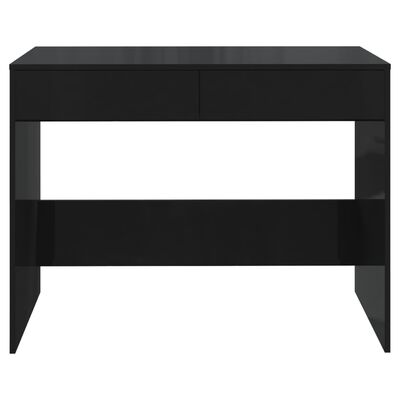 vidaXL Bureau Noir 101x50x76,5 cm Bois d'ingénierie