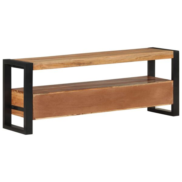 vidaXL Meuble TV 120x30x45 cm bois d'acacia massif