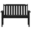 vidaXL Banc de jardin Noir 120 x 59 x 88 cm HDPE