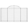 vidaXL Paniers &agrave; gabions arqu&eacute;s 10 pcs 200x30x100/120 cm Fer galvanis&eacute;
