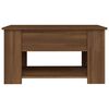 vidaXL Table basse Ch&ecirc;ne marron 79x49x41 cm Bois d'ing&eacute;nierie