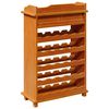 vidaXL Étagère à vin Marron 90 x 60 x 30 cm Bois massif en pin