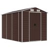 vidaXL Abri de jardin marron 191 x 300 x 198 cm en acier galvanis&eacute;