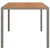 vidaXL Table de Jardin Gris 150 x 90 x 75 cm polyrotin