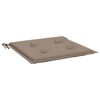 vidaXL Coussins de chaise de jardin lot de 2 taupe 50x50x4 cm