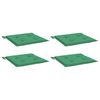 vidaXL Coussins de chaise jardin lot de 4 vert 40x40x4 cm tissu oxford