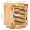 vidaXL Table de chevet 40x30x50 cm Bois de manguier brut