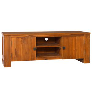 vidaXL Meuble TV 110x30x40 cm Bois de teck massif