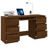 vidaXL Bureau Ch&ecirc;ne marron 140x50x77 cm Bois d'ing&eacute;nierie