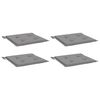 vidaXL Coussins de chaise de jardin lot de 4 gris 40x40x4 cm