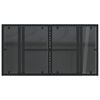 vidaXL Table de jardin dessus en verre noir 100x55x73cm r&eacute;sine tress&eacute;e