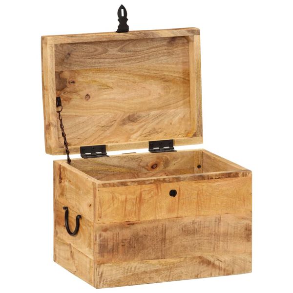 vidaXL Bo&icirc;te de rangement 39x28x31 cm Bois massif d'acacia