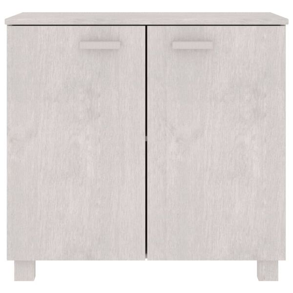 vidaXL Buffet HAMAR Blanc 85x35x80 cm Bois massif de pin