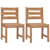 vidaXL Chaises de jardin lot de 2 Bois de teck solide