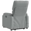 vidaXL Fauteuil inclinable de massage gris clair tissu