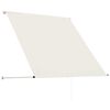 vidaXL Auvent rétractable 150x150 cm Crème
