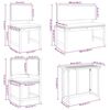vidaXL Ensemble bistro de jardin 6 pcs Marron Bois d'Acacia Massif