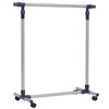 vidaXL Porte-vêtements réglable Acier inoxydable 165x44x150 cm Argenté