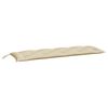 vidaXL Coussins de banc jardin lot de 2 beige 150x50x7 cm tissu Oxford