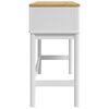 vidaXL Table console FLORO blanc 89,5x36,5x73 cm bois de pin massif