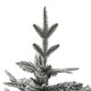 vidaXL Arbre de No&euml;l artificiel pr&eacute;-&eacute;clair&eacute;/flocons de neige PVC PE