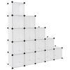 vidaXL Cubes de rangement 15 pcs Transparent PP