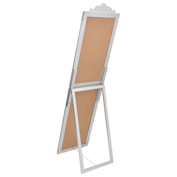 vidaXL Miroir sur pied Argent&eacute; 45x180 cm