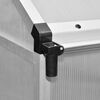 vidaXL Serre renforcée en aluminium avec cadre de base 4,6 m²