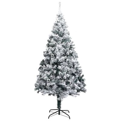 vidaXL Arbre de Noël artificiel pré-éclairé et boules vert 210 cm PVC