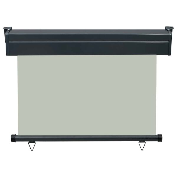 vidaXL Auvent lat&eacute;ral de balcon 105x250 cm Gris