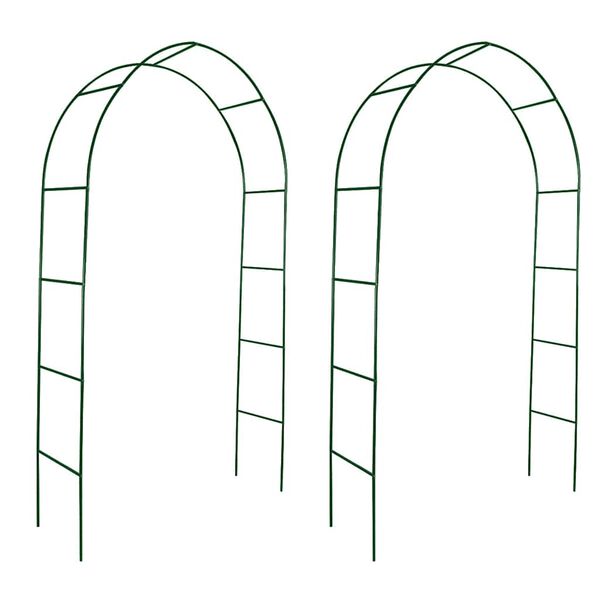 vidaXL Arche de jardin 2 pcs pour plantes grimpantes