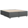 vidaXL Cadre de lit sans matelas gris foncé tissu