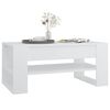 vidaXL Table basse blanc 102x55x45 cm bois d'ing&eacute;nierie