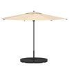 vidaXL Socle de parasol en forme d'&eacute;ventail 4 pcs Noir