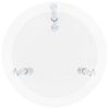 vidaXL Table d'appoint 2 niveaux Transparent 38 cm Verre tremp&eacute;