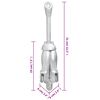 vidaXL Ancre pliable avec corde argenté 1,5 kg fer malléable