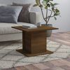 vidaXL Table basse chêne marron 55,5x55,5x40 cm bois d'ingénierie