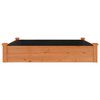 vidaXL Lit sur&eacute;lev&eacute; de jardin doublure 120x120x25 cm bois massif sapin