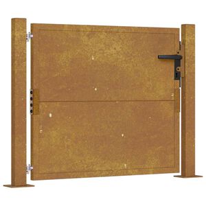 vidaXL Portail de jardin 100x100 cm en acier Corten