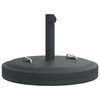 vidaXL Base de parasol avec poign&eacute;es pour m&acirc;ts &Oslash;38 / 48 mm 25 kg rond